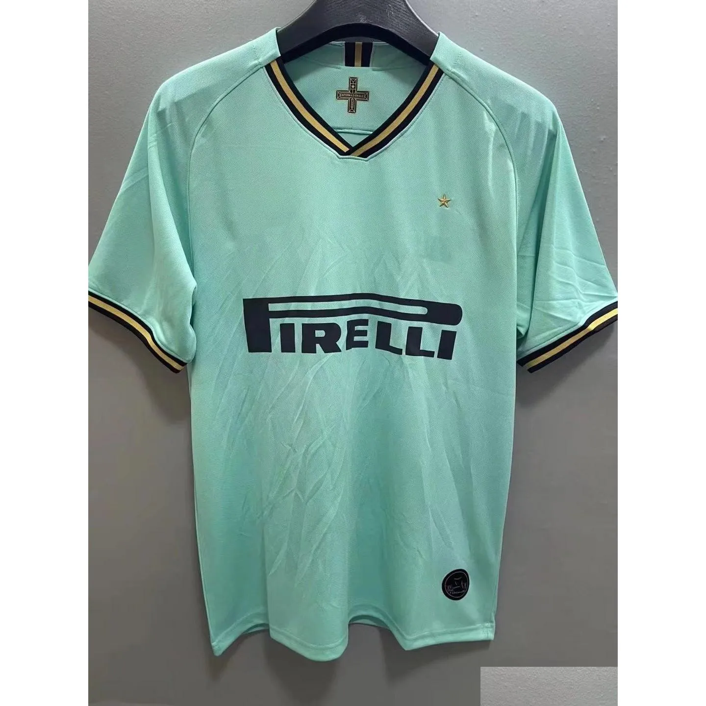 Koszulki piłkarskie retro 98 99 1920 Milan Men koszule piłkarskie upuszczanie sporty na zewnątrz Atletyczna odzież na zewnątrz noszenie OTOQ1
