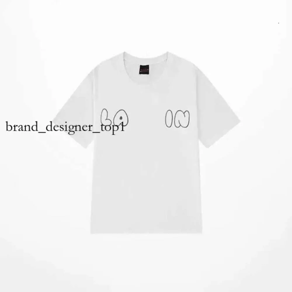 Lanvin Fashion Brand Designer Men's T-shirts Luxury Classic Lanvins T Shirt Chest Letter Printed Lavin Shirt High Street Lavina Tshirts Shoe Cotton Loose Tees 6160