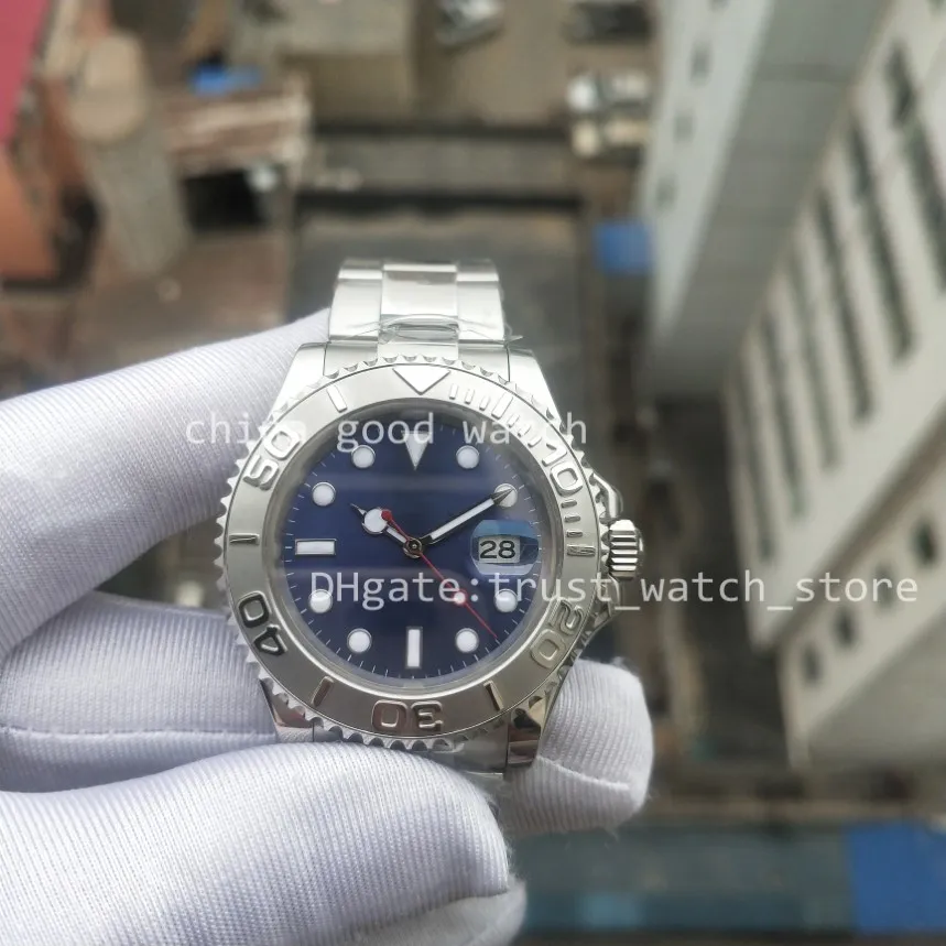 Relógio da fábrica Basileia Super BP 400mm V2 Qualidade 2813 Movimento automático BPF Versão Blue Dial Moldura Sapphire Glass Men Watches257p