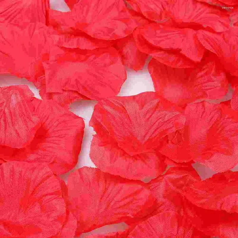Kwiaty dekoracyjne 2400 szt. Udekoruj sztuczne płatki róży Fałszywe kwiat tkaniny ślubny rozproszenie