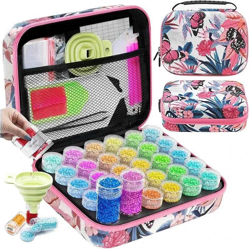 Stitch ARTDOT 5D Stitch Diamond Painting Art Storage Box Tools 30 60 120 Slots Diamonds Painting Bag Kits Accessories New Case