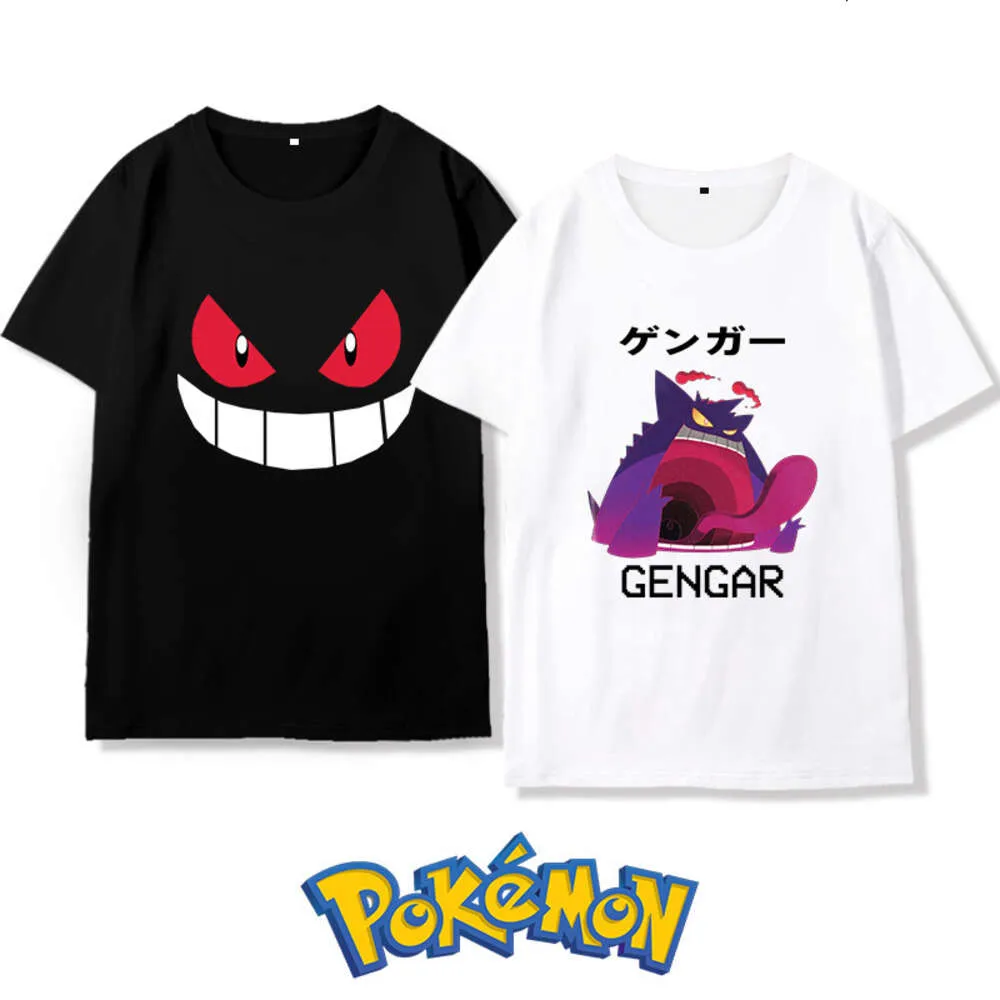 Geng Gui T-Shirt Anime Periferik Giyim Evcil Hayvan Elf Karikatür Oyunu Kısa Kollu Erkek ve Kadın Yaz Gevşek Üstü