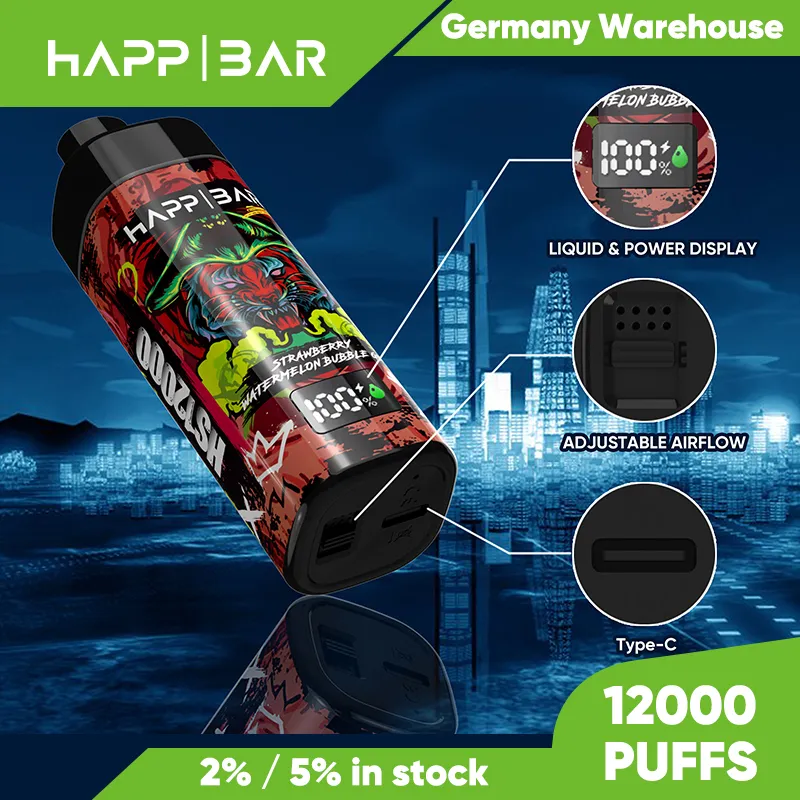 Vape Pen Fournisseur 12000 Puffs E Cigarette en gros Cigarette électronique jetable 12k 15k Puffs Vape Puff Bar E-Cig