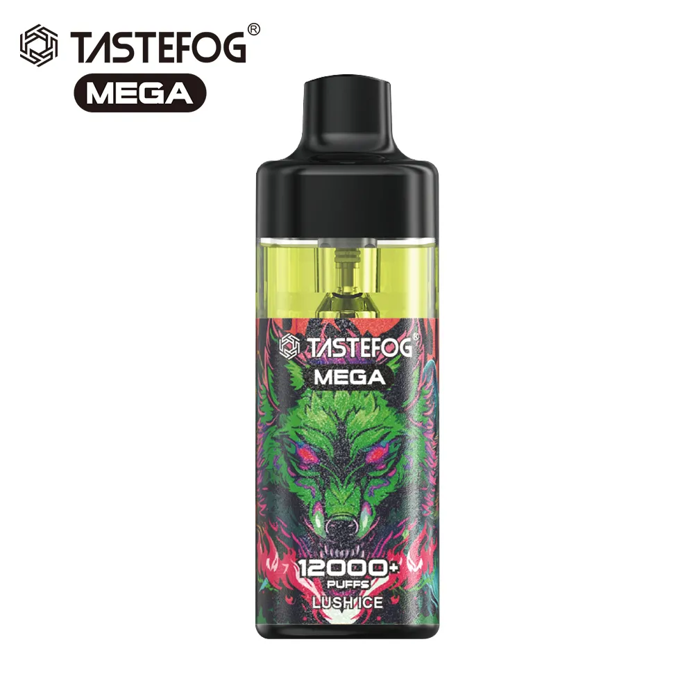 Venda quente da UE LED RGB Light Original Tastefog 12000 Puffs Vape Descartável Estoque de Fábrica