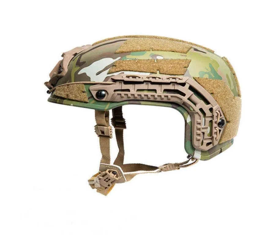 새로운 전술 Caiman 탄도 헬멧 Wcuttlefish Wilcox L4 항공 알루미늄 CNC 코어 프레임 NVG Shroud Rail Space Hunting W2203111397629