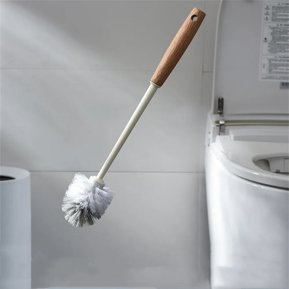 Borstar trä Långt handtag toalettborste hem badrum multifunktionellt avtagbart garderool rengöringsverktyg badrum rengöring tillbehör