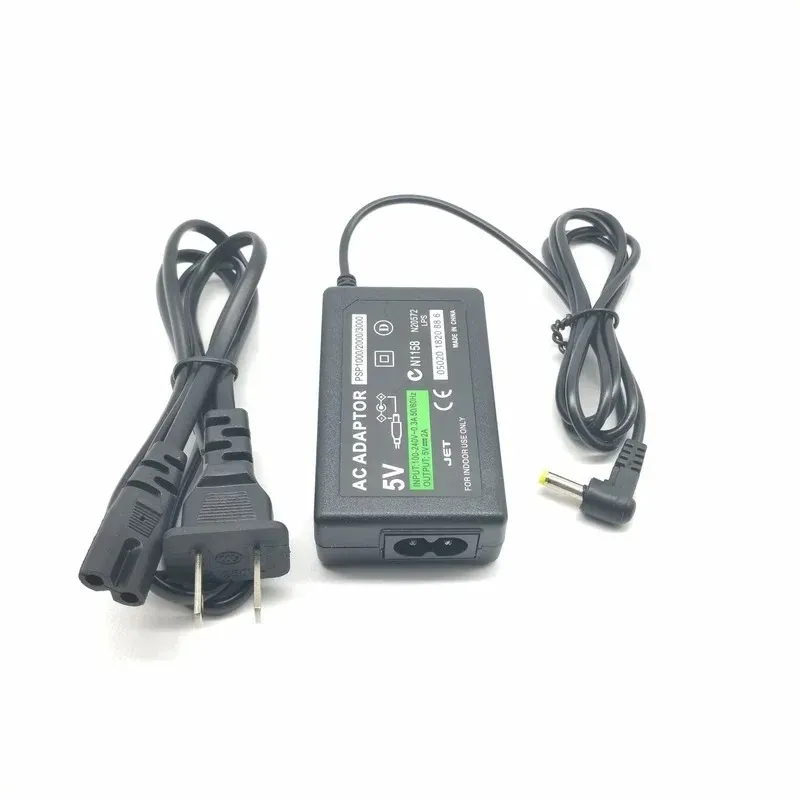 2024 EU/US Plug Home Wall Charger AC Adapter Voedingstoevoer voor Sony PSP Host Accu PSP1000/2000/3000 Supply Source and Game