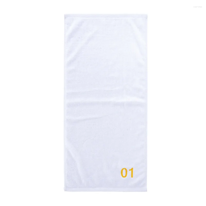 Serviette des serviettes serviettes blanches et laiteurs épaisses Soft High Absorbants Salle de bain La cuisine fournit les cheveux pour les adultes coton pur