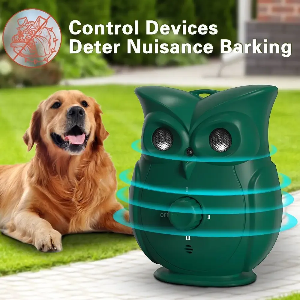 Deterrents Pet Dog Repeller Ultrasonic Bark Suppressor Outdoor Dog Repeller AntiNoise AntiBarking Dog Training Device Sonic Silencer Tool