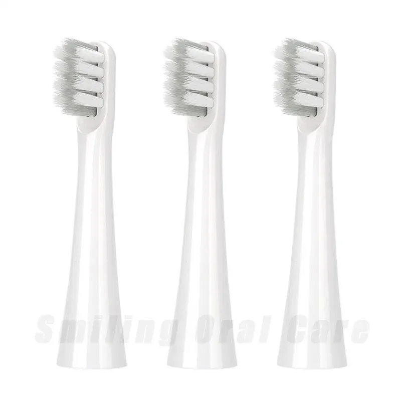 Tête SOOCAS EX3 têtes de brosse à dents de rechange pour SO WHITE EX3 brosse à dents électrique poils souples têtes de brosse de nettoyage en profondeur buses