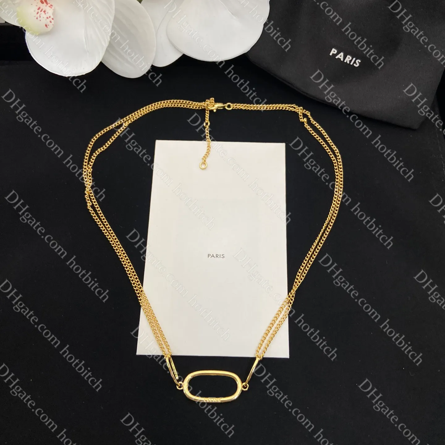 Set di gioielli in oro di lusso Collana con ciondolo con lettera classica Bracciale da donna di design Catena da sposa da donna di alta qualità Gioielli squisiti