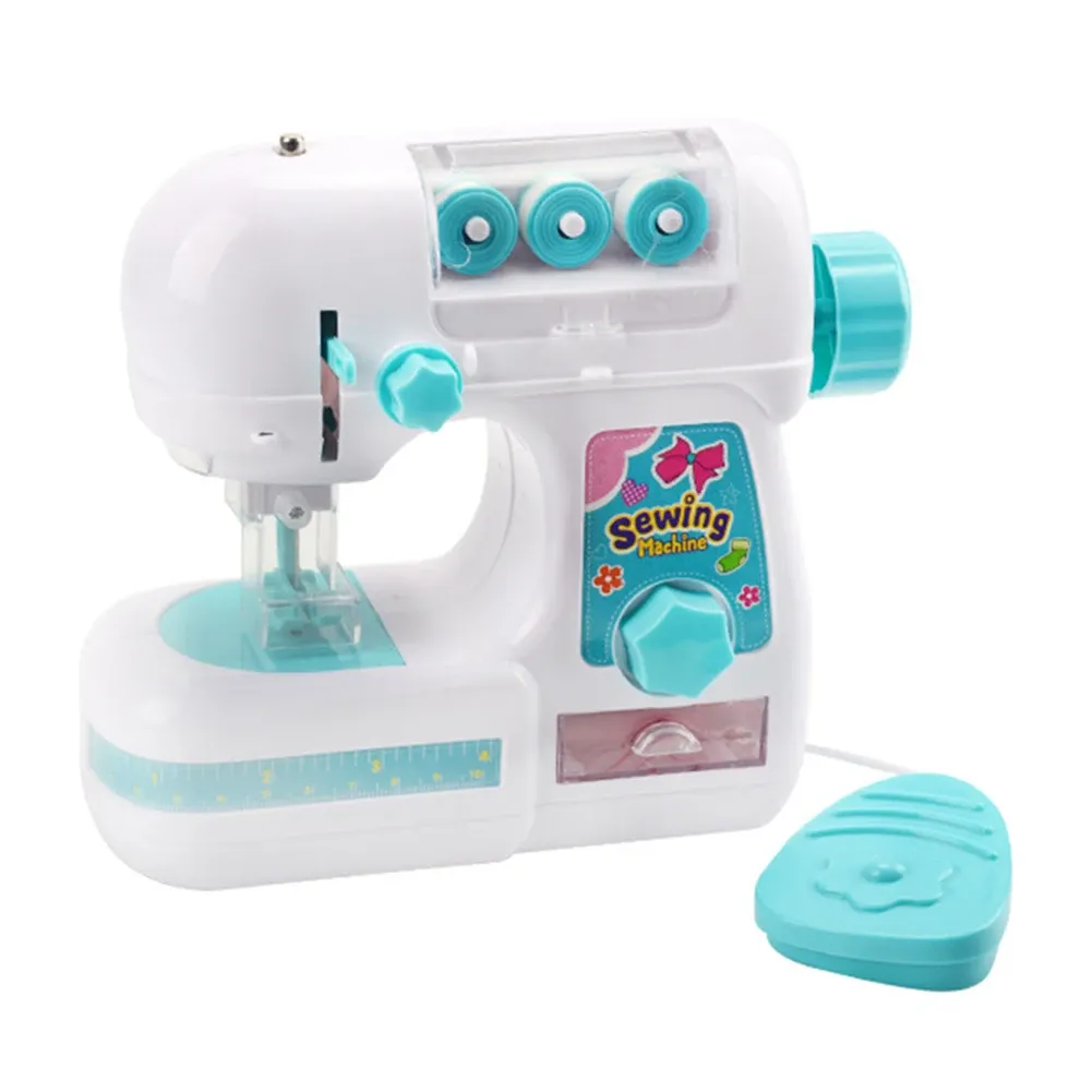 Machines Kids Simulation Sewing Machine Toy Mini Furniture Toy Educational Learning Design Clothing Toys Creative Gifts For Girl Children