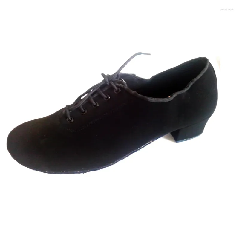 Sapatos de dança personalizados para festa de salão masculino, salsa latina, preto, sola macia interna, sapato de dança para homens