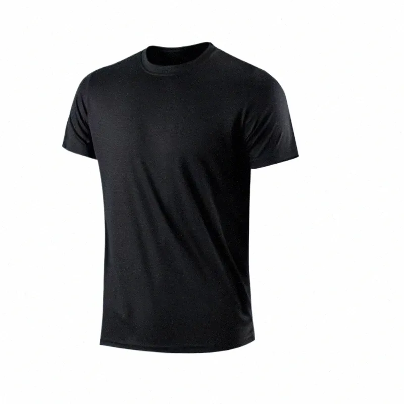 Männer schnell trockener kurzärärmischer Sport T-Shirt-Fitness-Trikots Fitn Shirt Trainer T-Shirt Teenager atmungsaktives Sportswear Y3i8#