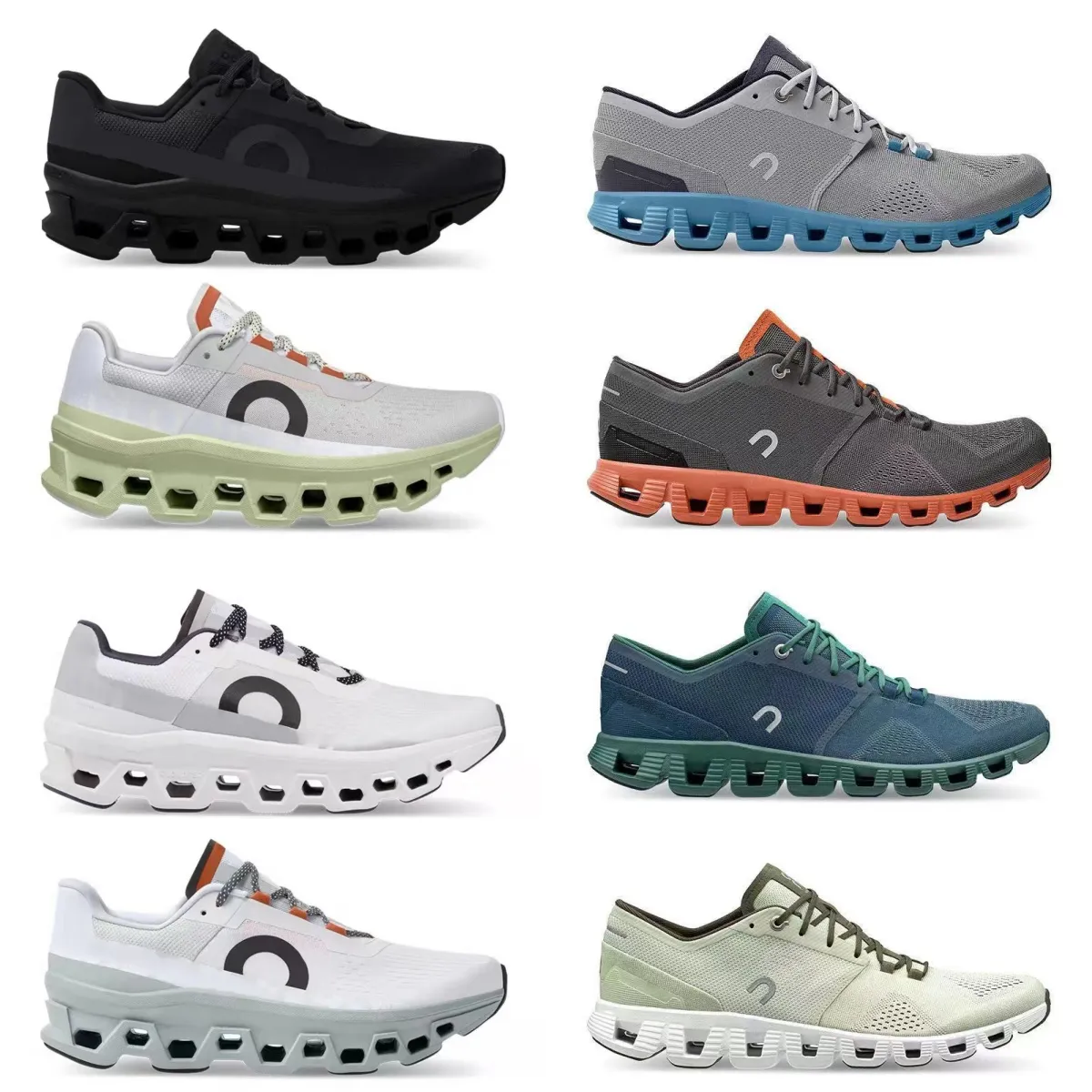 Trainers Running Cloud 3 5 X Designer Casual Shoes Women Men Black White Clouds Waterproof Workout Cross Federer Trainning Shoe Aloe Storm Blue Tennis Sneakers OG