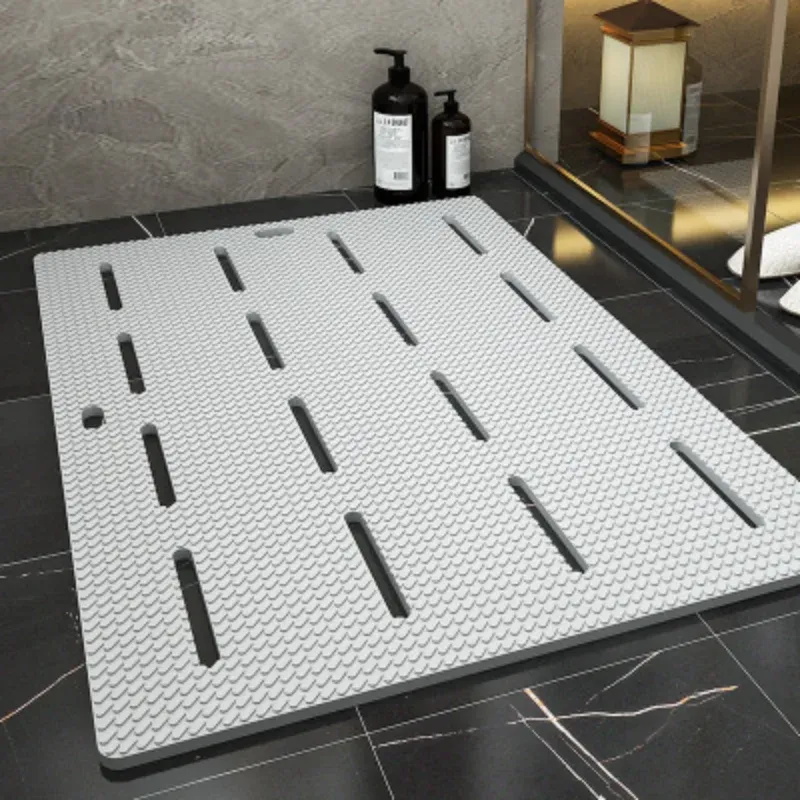 Mats Eovna Nonslip Bathroom Mat Safety Shower Bath Mat Plastic Massage Pad Bathroom Carpet Floor Drainage Suction Cup Bath Mat