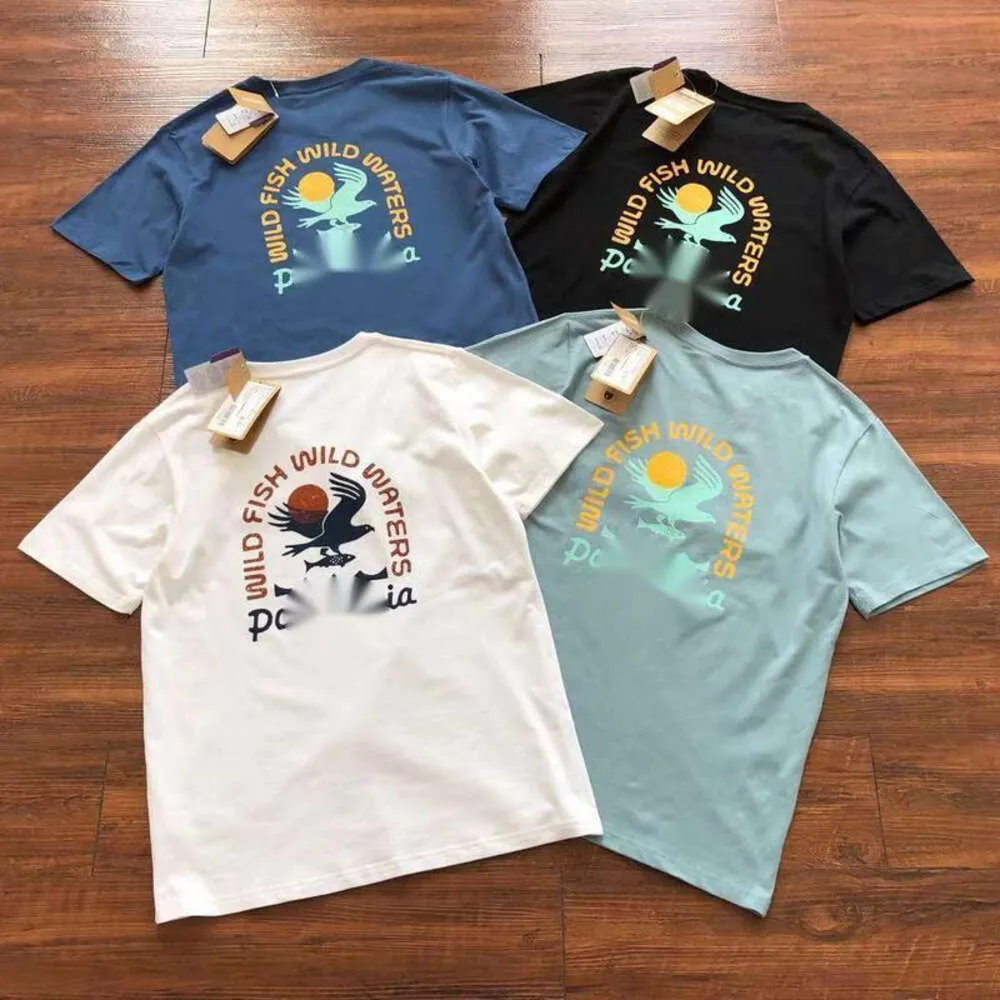 Patagoni T-shirt ontwerper originele kwaliteit dames T-shirt Bird Collection biologische T-shirt heren dames klassieke print korte mouw
