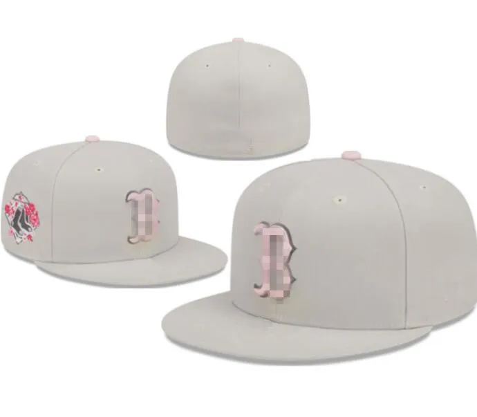 Unisexe gros RED SOX Snapbacks sox Baseball Designer luxe ajusté casquettes lettre taille chapeaux nouvelle ère casquettes seau chapeau mlbs casquettes plat Peak hommes femmes entièrement fermé 7-8 a2
