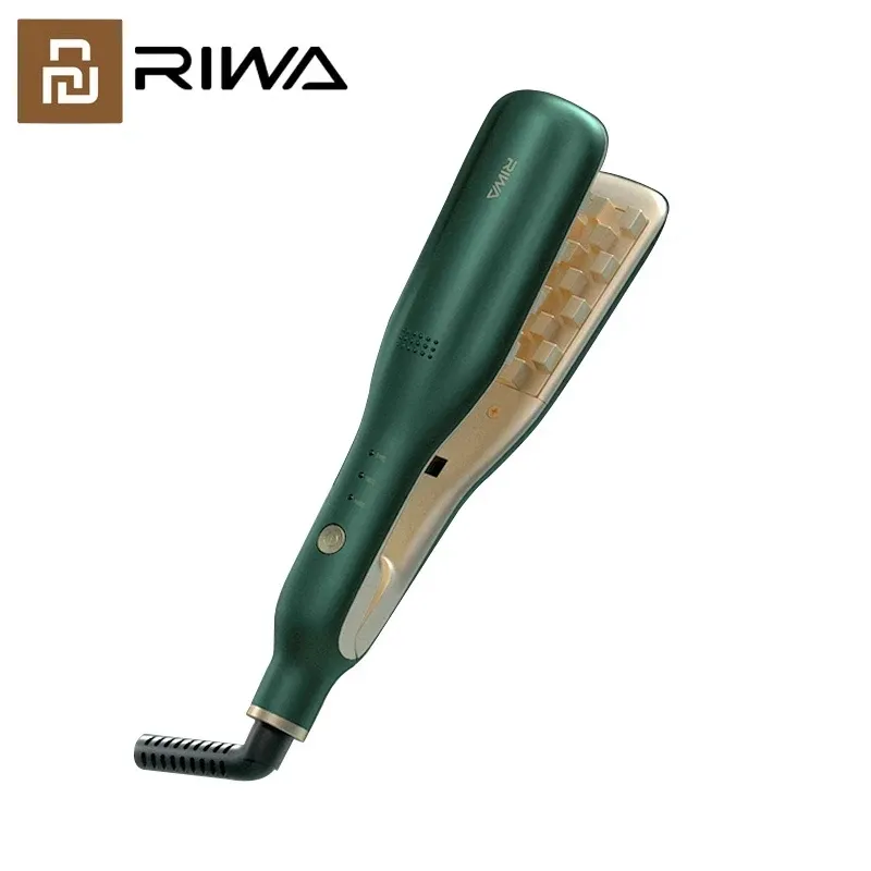 Ferros youpin riwa milho modelador de cabelo perm clipe fofo grande volume styler dualuse splint crimper cabelo friso ferro liso