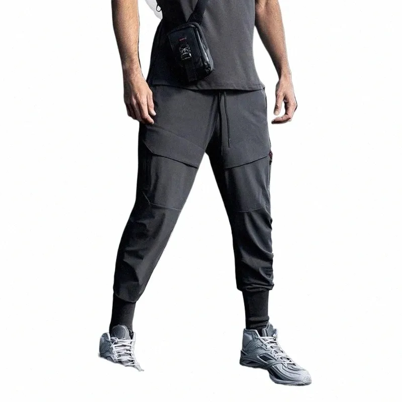 New Fi Gym Sweatpants Masculino Casual Workouts Multi Pocket Casual Fitn Workout Jogging Training Pants z8zn #