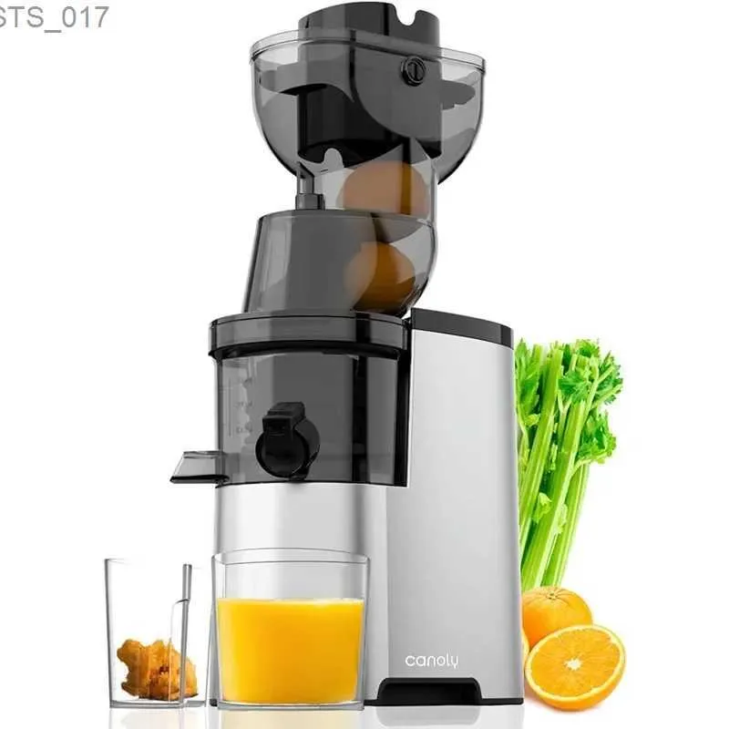 Juicers Mastic Juicer 3,5-tums (88mm) Strong Slow Press Juicer med stor foder Chute Electric Mastic Juicerl2403