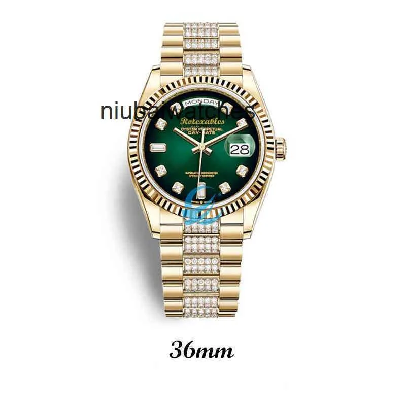 Designer Relógios RLX Diamonds Factory Luxury Strap Watch Day Calendar Watch for Custom Luxury Brand Automatic