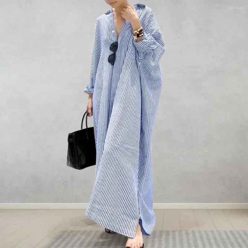 chinese dress ladies Women's Dresses Pure Color Long Sleeve U Neck Casual Dress Elegant Loose  Fit Dress for Summer Dresses for Women: Clothing, Shoes & Jewelry