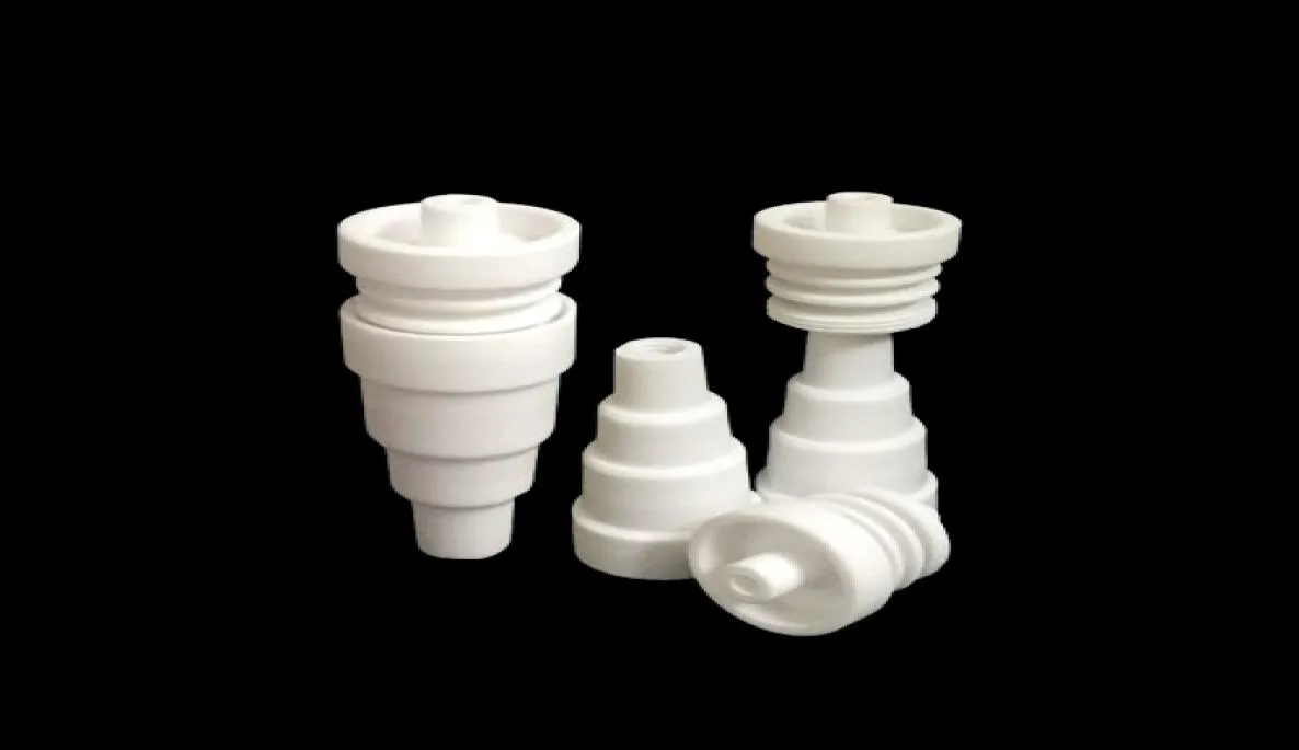 Domeless Ceramic Nail 10mm14mm 18mm 6 in 1 Chinese Ceramics Nais Banger Nail for Vaporizer Vaping Ceramic E Naill Smoker Access5474758