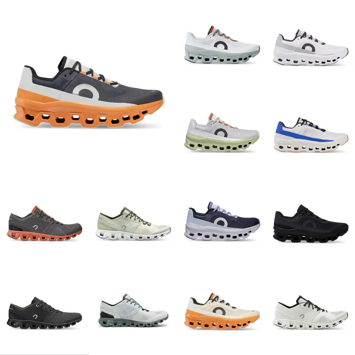 2024 Cloud 3 5 X Casual Shoes Women Män Running Shoes Black White Clouds Waterproof Workout Cross Federer Designer Trainning Shoe Aloe Storm Blue Sneakers Tennis YFP