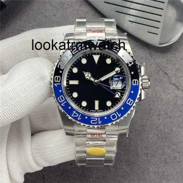 Automatyczny zegarek RLX Perfect Batman 116710 ETA 3285 Ruch Mens Watch Sapphire Glass MECHANICAL AUTOMATIC WAT CERMIC DEL LUMININY Nurkowanie 100m 904L