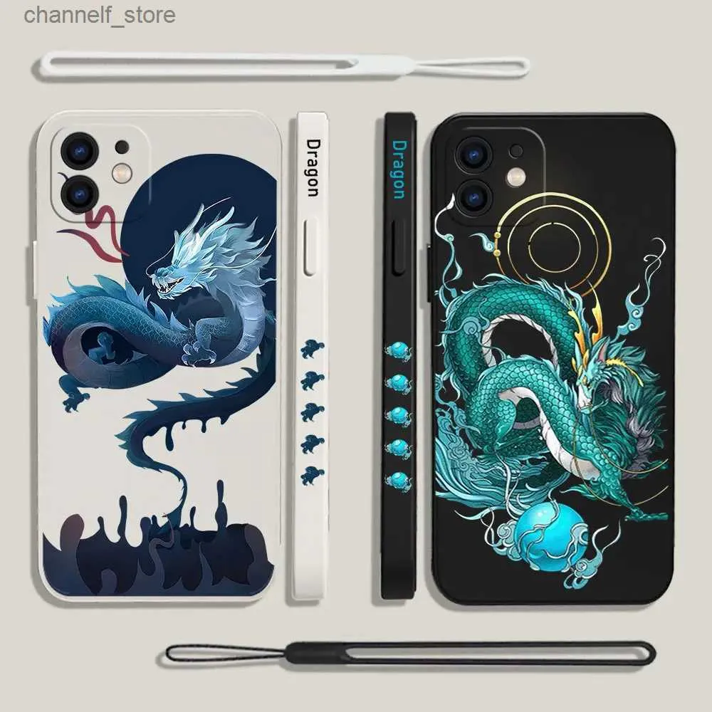 Obudowy telefonu komórkowego Cute Cool Blue Ice Dragon Case for Oppo Realme 11 10 9i 8 8i 7 7i 6 Pro Plus C31 C35 C1 C11 C12 C15 C20 C21Y C25 C25S Covery240325