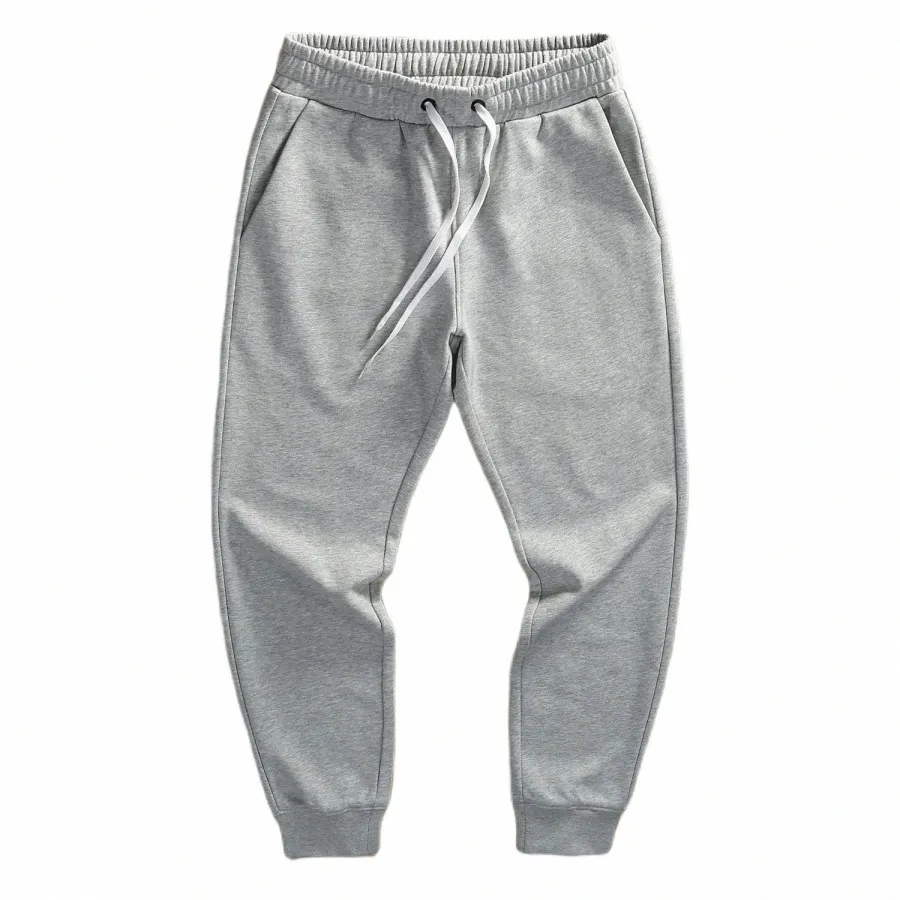 Vår sommarsweatbants män smala passar avslappnade joggar cott byxor streetwear harem premium spår byxor kläder l4yh#