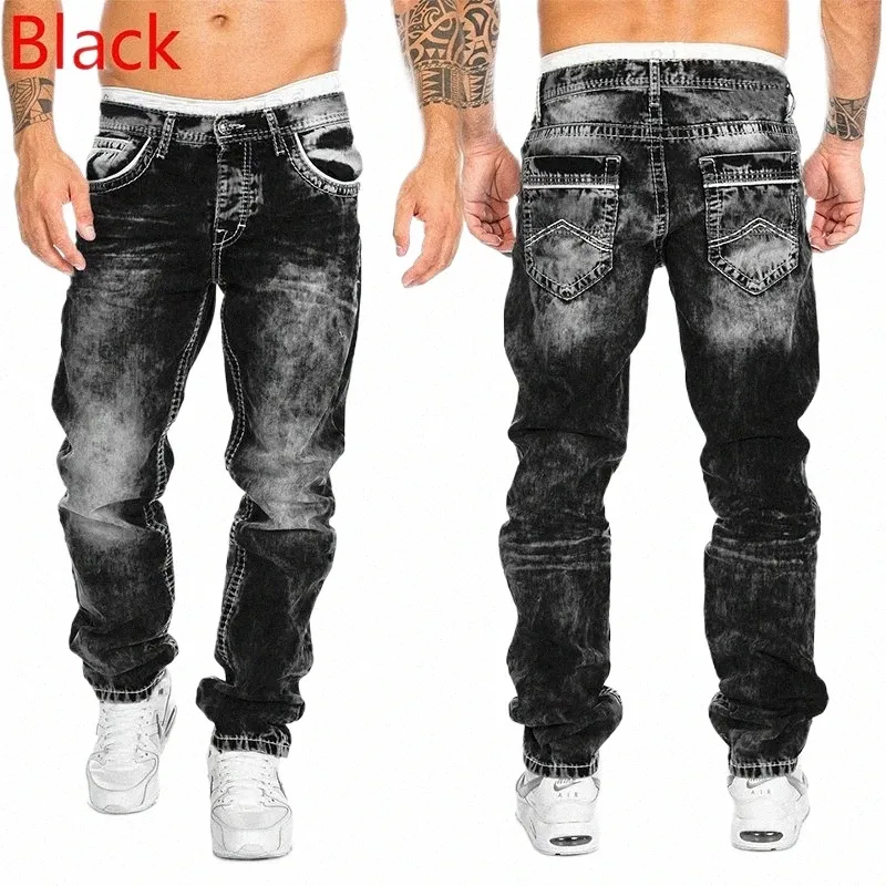FI Nya män Jeans LG Pants 2023 Multi-Pocket Straight Leg Spring and Autumn Daily Casual Sports Clothing Street Jeans U5UR#
