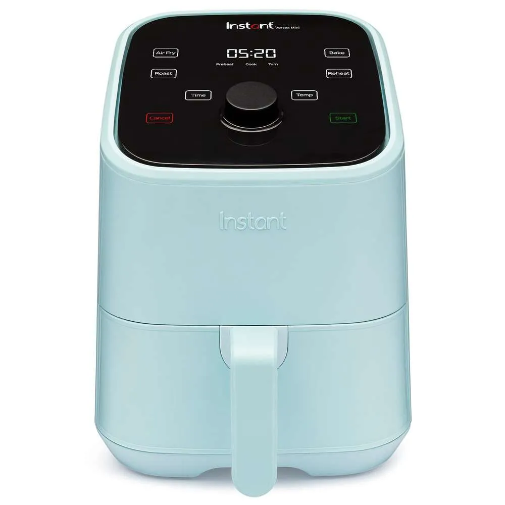 Vortex 2QT Mini Fryer, Small Air Fryer Chrupiąca, podgrzewana, pieczona na szybką i łatwą restaurację, w tym ponad 100 przepisów na aplikacje, które można zmyć, z