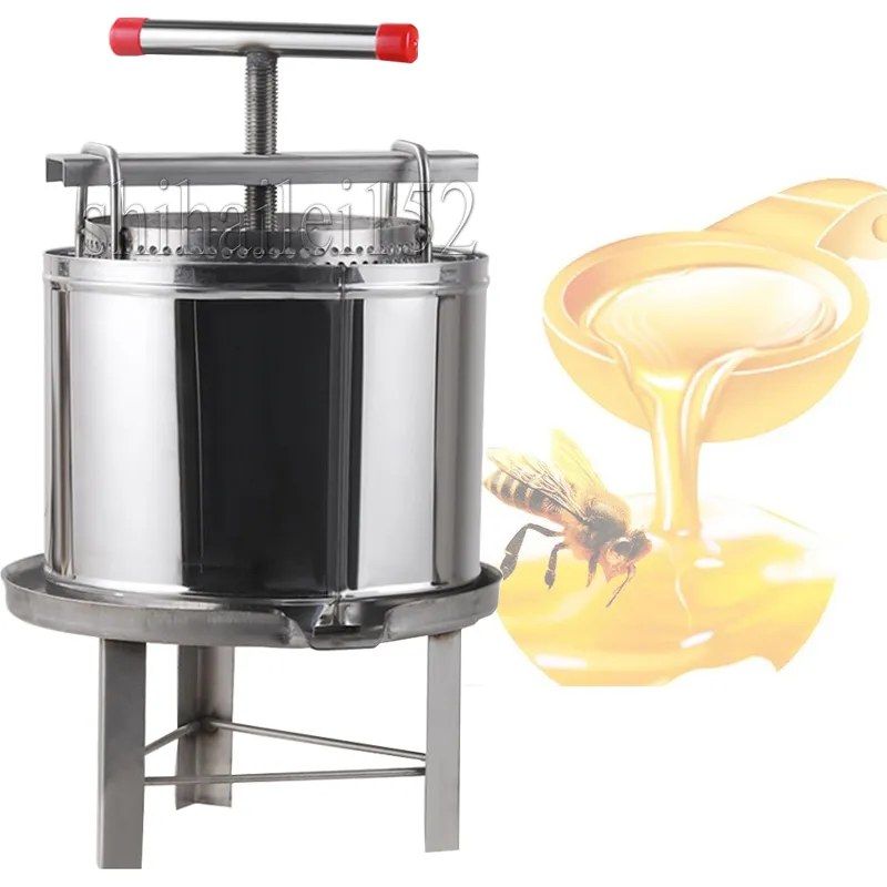 10L Rvs Bijenwas Presser Honing Extractor Bijenteelt Apparatuur Honing Wax Persmachine Honing Druk Emmer Vier Benen