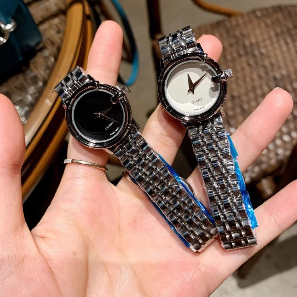 Полный бренд наручные часы женщины дамы девушка стиль роскошный металлический стальной ремешок кварцевые часы G1451904