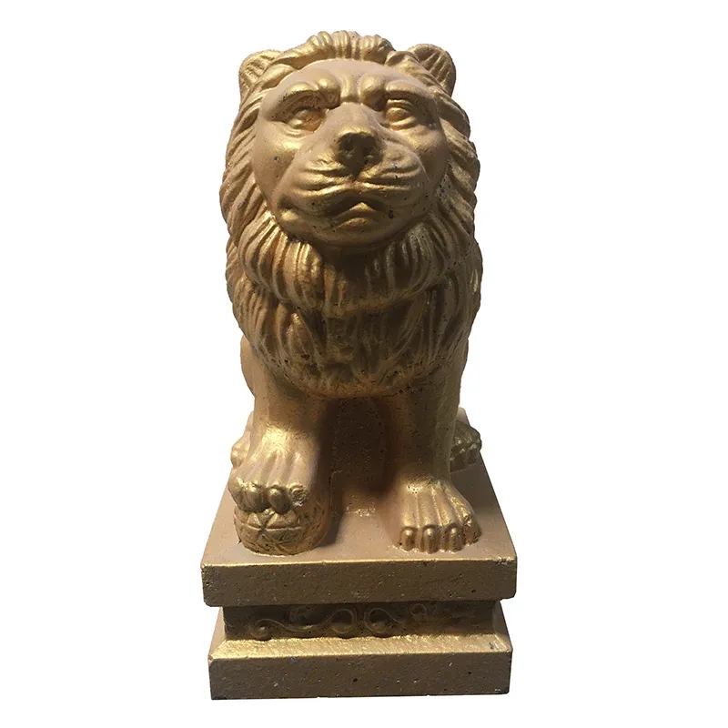 Gates ABS Plastic Mould Concrete Lion Statue molds for Home Villa Garden House Decoration