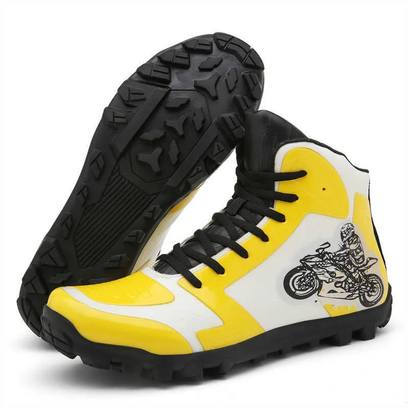 HBP Fábrica Sem Marca profissional atacado Sapatos de Equitação de Motocicleta Off Road Bike homens Botas de motocicleta