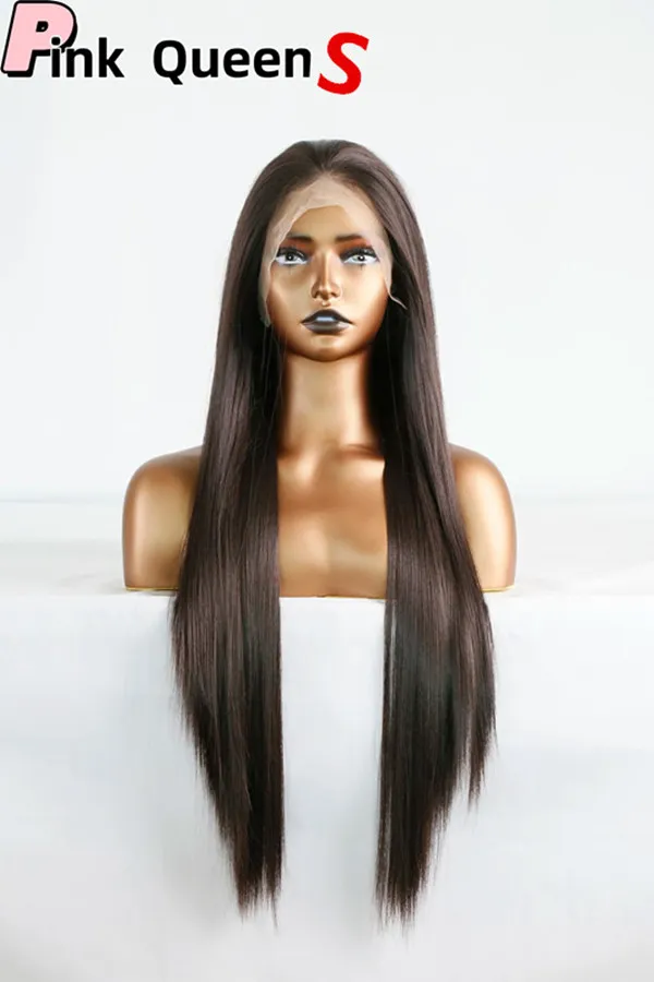 2024 Natural Black Brown 13*4 Front Lace Wig Europe and America New List Spot a Gholesale Price Free Free