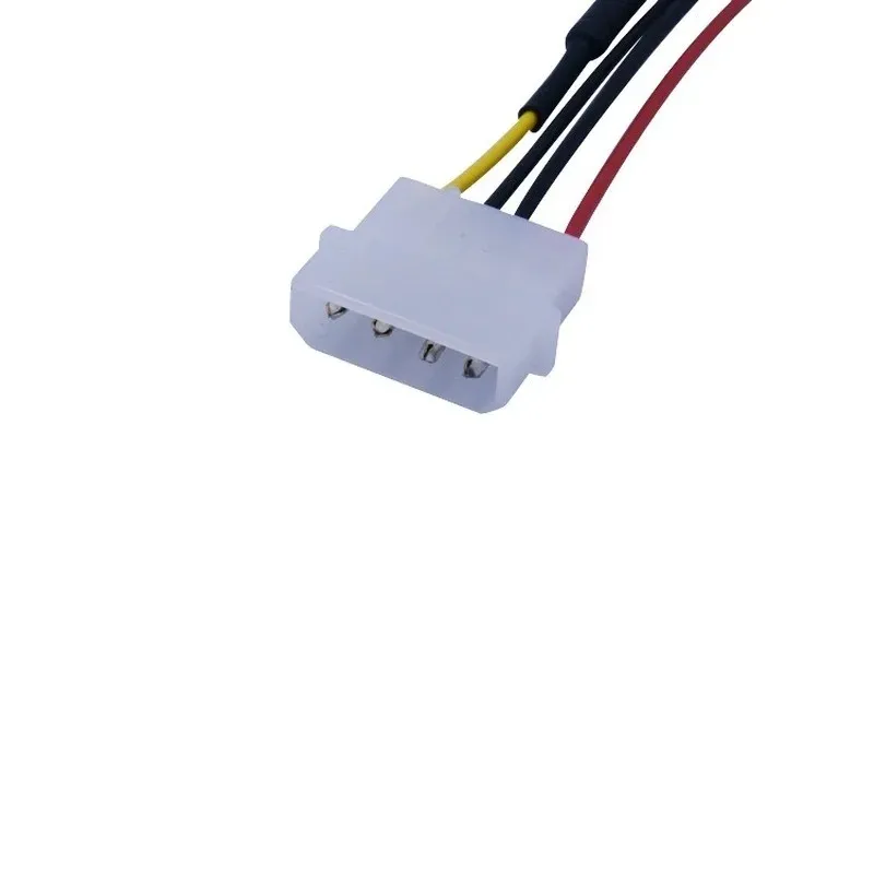 Ny 2024 Ny 4-stift Molex Computer PC Case Fan Speed ​​Reducer Low Buller Extension Cord Adapter Adaptorlow Buller Förlängningssladd Adaptorlow Buller Förlängningssladd Adapter