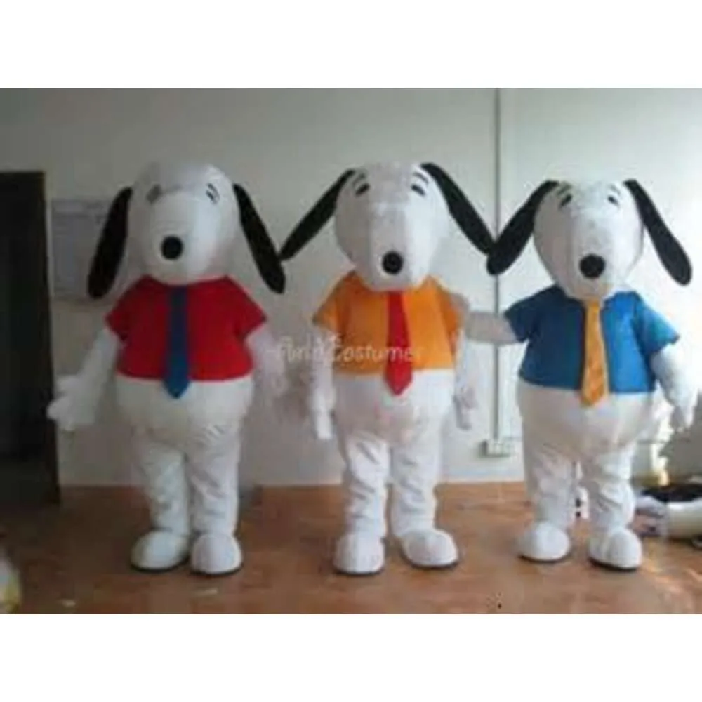 Mascot kostymer halloween jul 3 st hund maskott tecknad plysch fancy klänning maskot dräkt