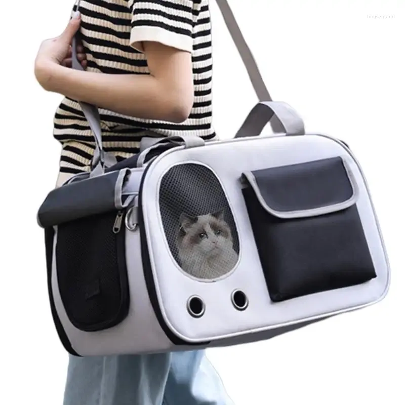 Porte-chats, sac de voyage Portable pour animaux de compagnie, fourre-tout pliable pour chats, chiots et petits animaux