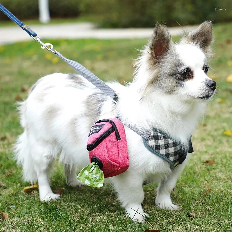 Sac de transport Portable pour chiens, sac de friandises d'entraînement en plein air, pochette pour animaux de compagnie, collation pour chiot, récompense, fournitures de transport de merde à la taille