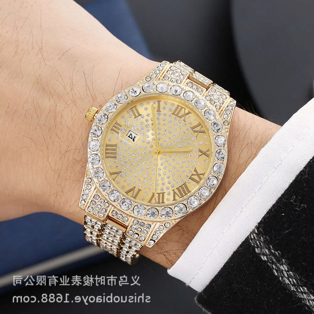 Mens de luxe de haute qualité Regardez les femmes manne tian xing fashion womens hip hop tendance calendrier quartz diamond incravonde pml8