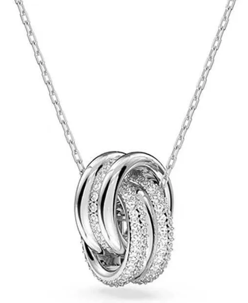 Collier pendentif en argent sterling chaîne arc-en-ciel chaîne de clavicule collier en zircon pour amoureux léger luxe haut de gamme style européen et américain 2403259