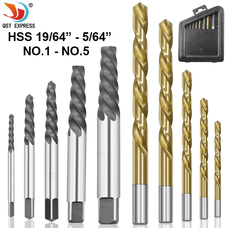 Boren 10pcs/Set Steel Setged Served Broken Seveructor Bits Deled Tool Tool Servaged Bolts Procks Remover Speed ​​Out Screw Drivers