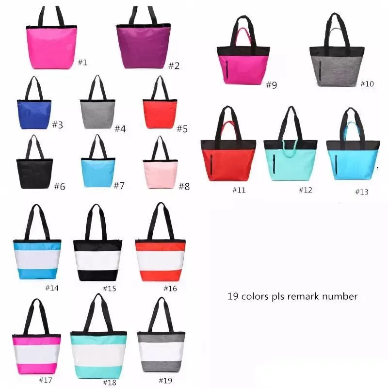 19 Colors Handbag Shoulder Bag Classic Portable Shopping Bags Fashion Pouch for Women Ladies Tote