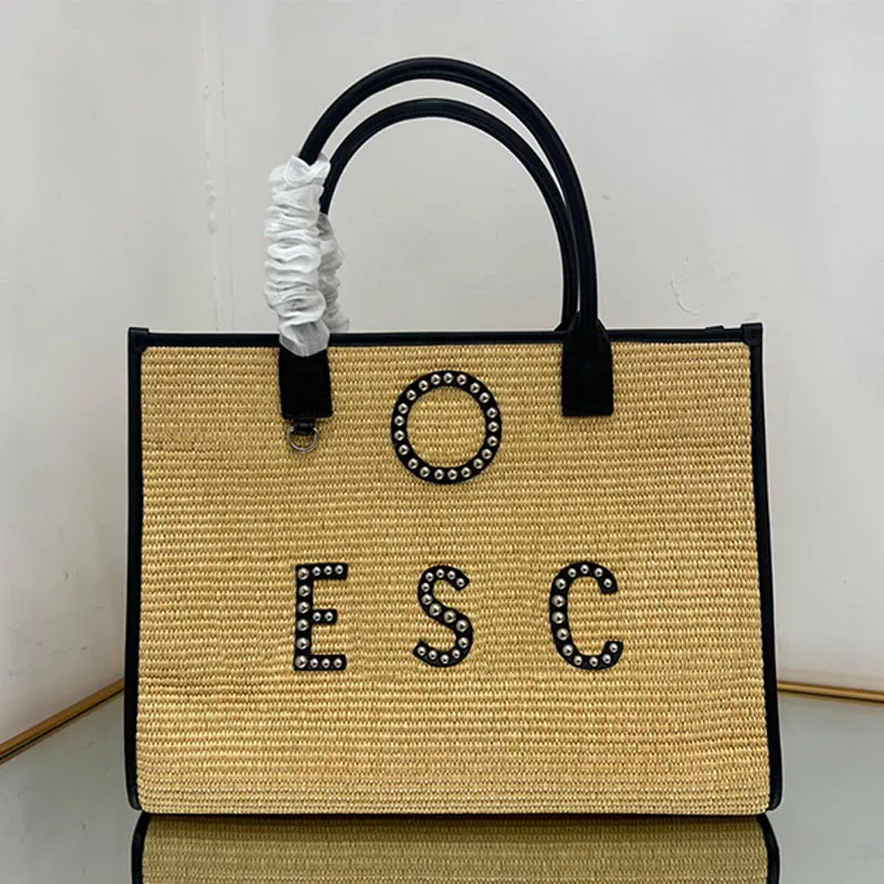 Bolsa de palha de verão bolsas de praia bolsas de estilista feminino bolsa de compras bolsas de grande capacidade