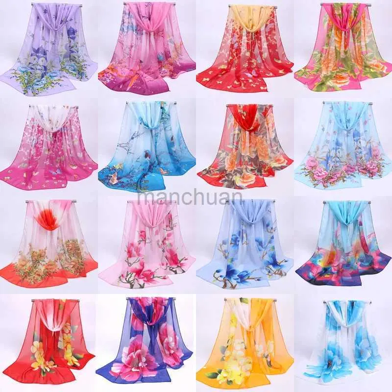 Sarongs 160 * 50cm multi style holiday gift sales chiffon striped scarves wild fashion shavers sun screen printed fancy shavers 240325