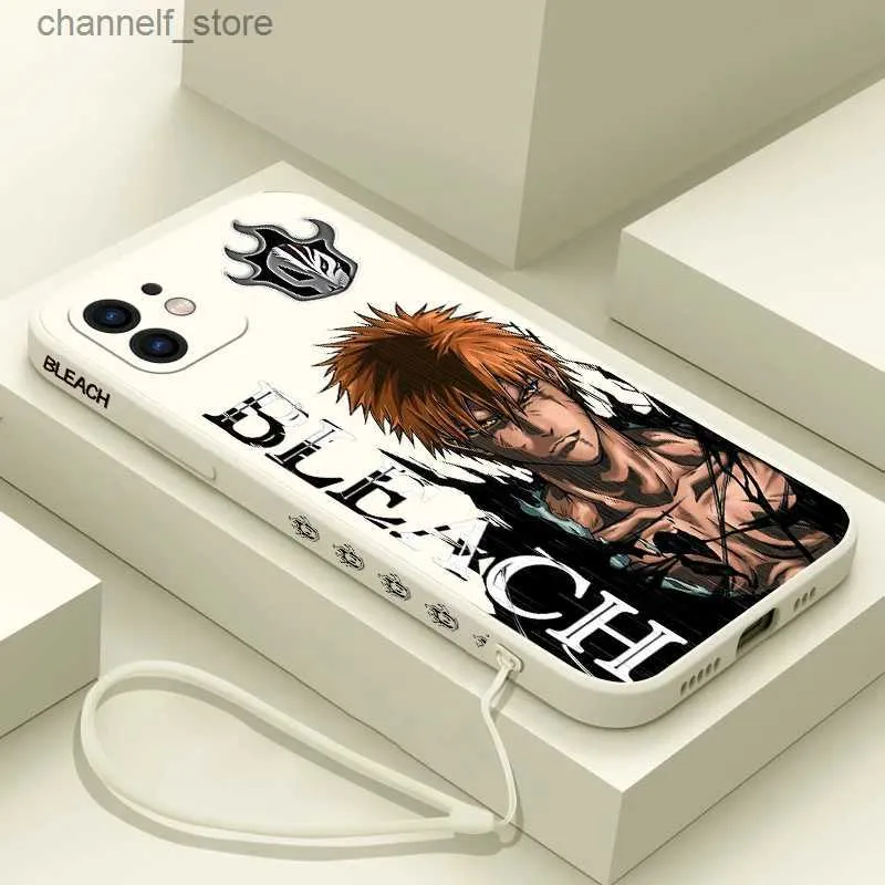 Étuis de téléphone portable Anime Bleach Ichigo Étui de Téléphone Pour Samsung A54 A34 A73 A53 A33 A23 A14 A13 A03 A03S A04 A04S A04E A72 A52 A52S A32 A22 A12 4G 5GY240325